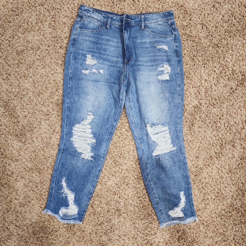 Pink Lily Priscilla Distressed girlfriend jeans -size 13 - brand new never worn